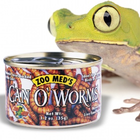 Zoomed Can O' Worms - canned food with mealworm larvae